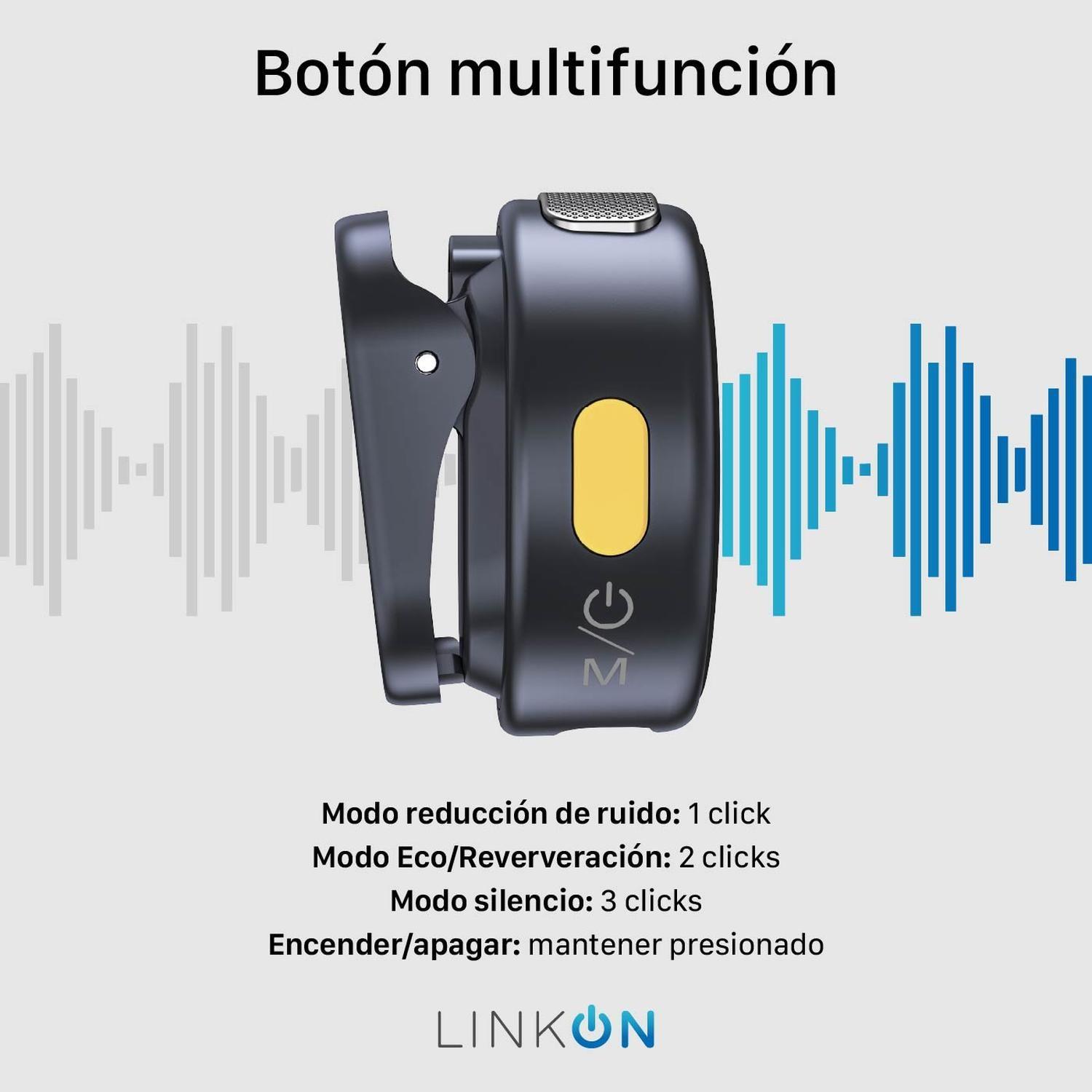 Microfono Inalambrico Tipo Solapa Lavalier Linkon + Estuche-4