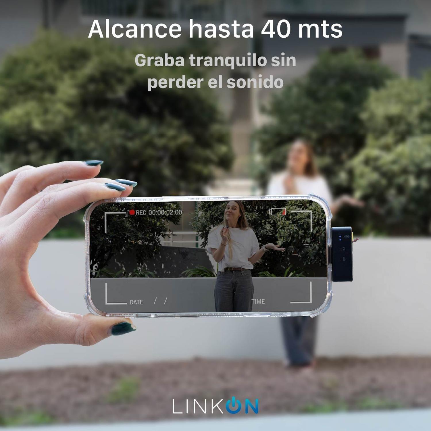 Microfono Inalambrico Tipo Solapa Lavalier Linkon + Estuche-6