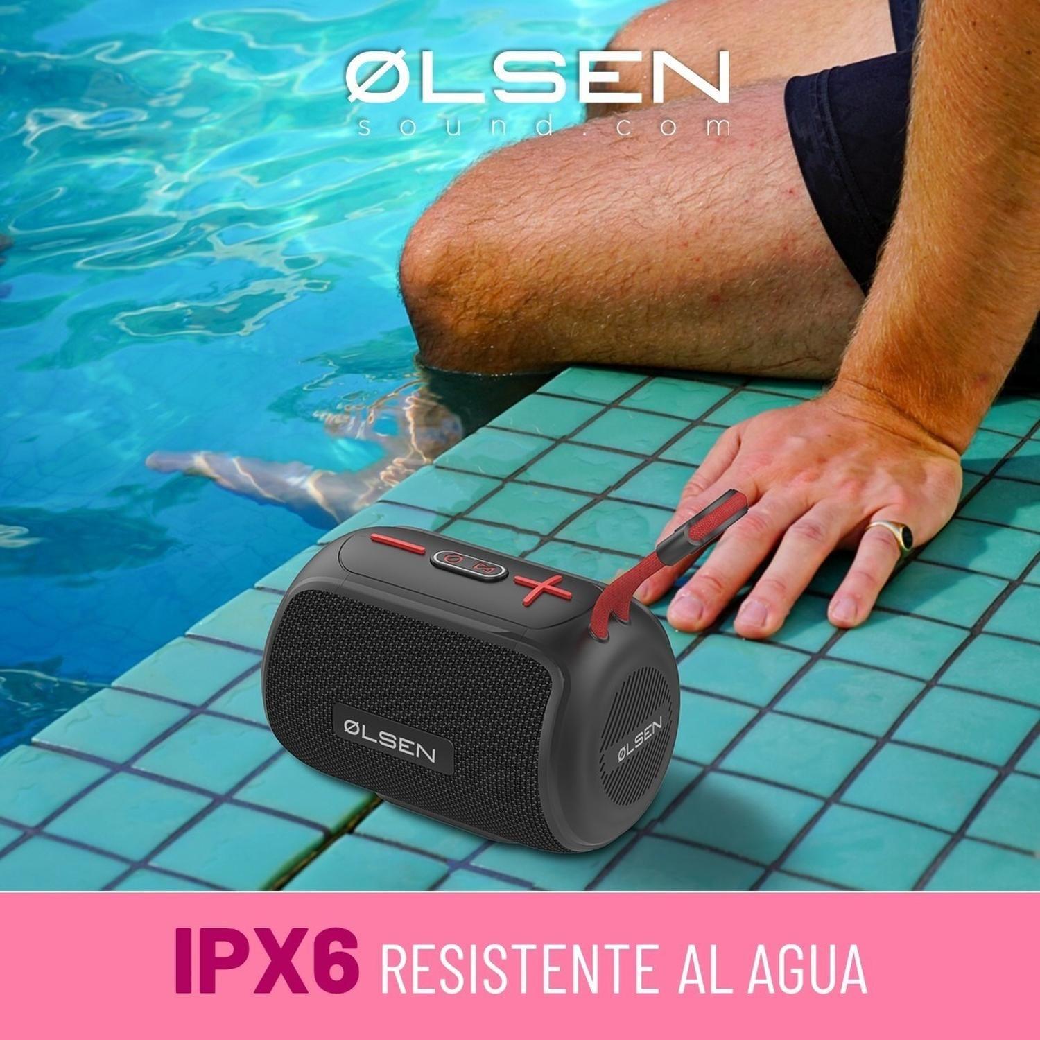 Parlante Bluetooth 5.0 Portatil Olsen 5W Resiste Agua TWS FM-3