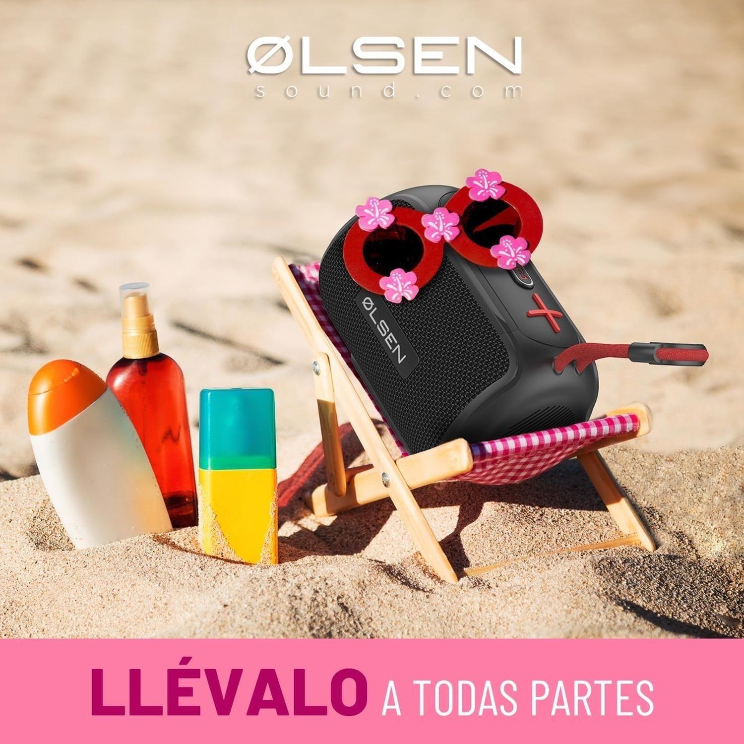 Parlante Bluetooth 5.0 Portatil Olsen 5W Resiste Agua TWS FM-5