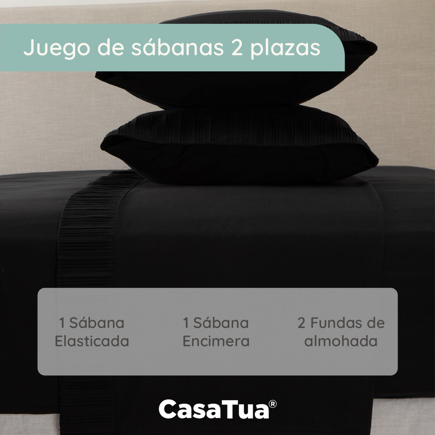 Sabanas  Hotel Suave 1800 Casatua + 1 Funda Almohada rosa-1