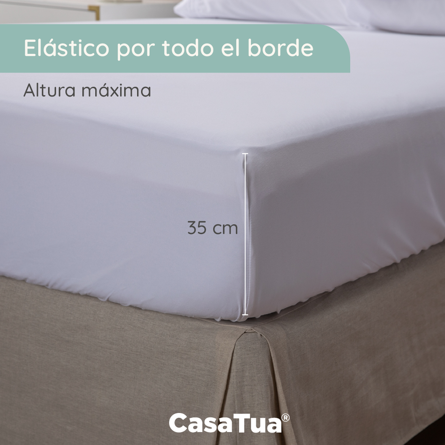 Sabanas Hotel Suave 1800 Casatua + 1 Funda Almohada-4
