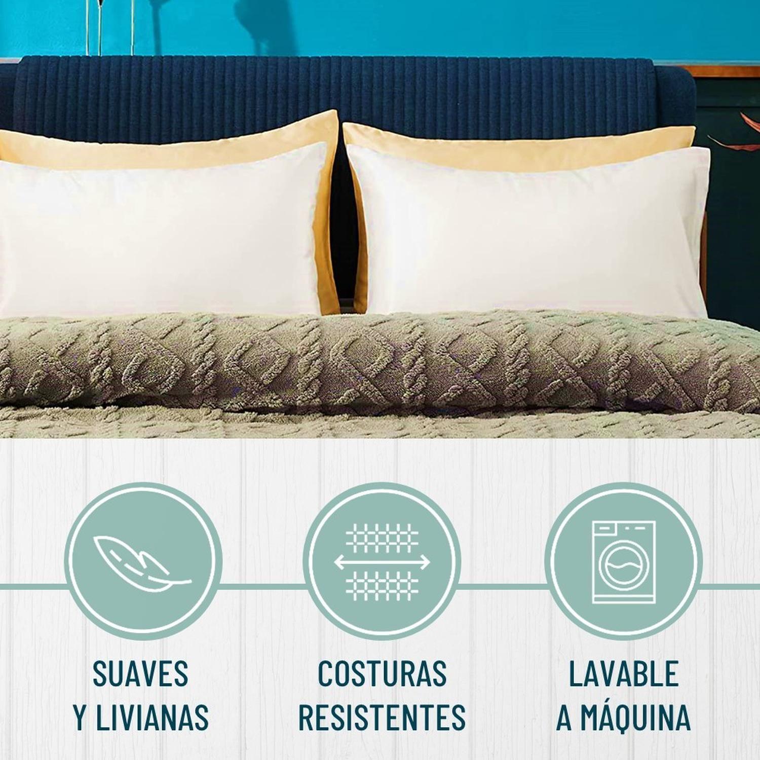 Funda Almohada Satin tipo Seda Set 3 unidades 50x76cm-2