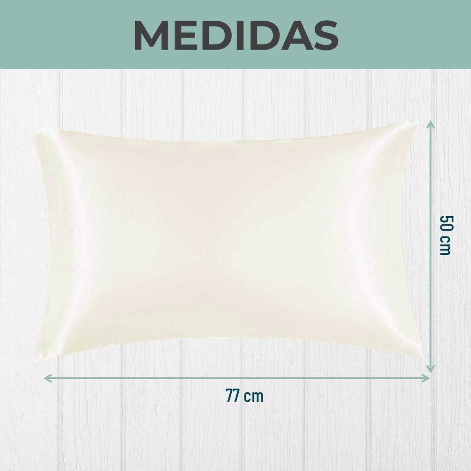 Funda Almohada Satin tipo Seda Set 3 unidades 50x76cm-7