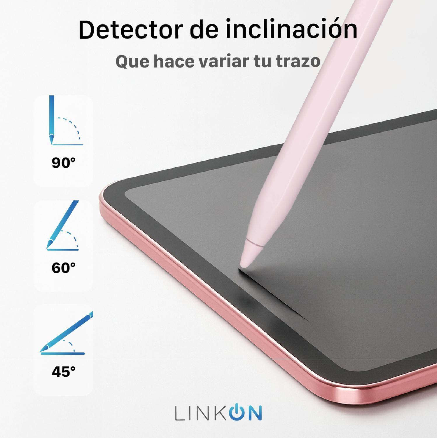 Lapiz Pencil Stylus Tactil Optico Linkon Para iPad Apple Rosado-3
