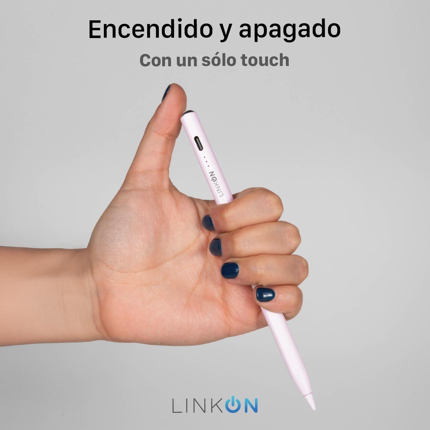 Lapiz Pencil Stylus Tactil Optico Linkon Para iPad Apple Rosado-8