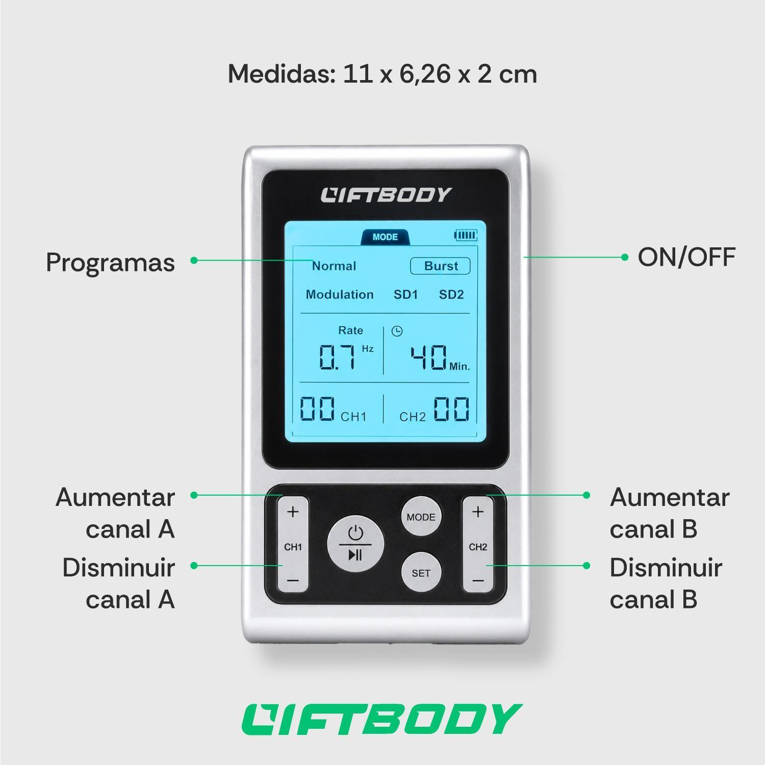 Electroestimulador Tens 8000 Muscular Liftbody Recargable-8