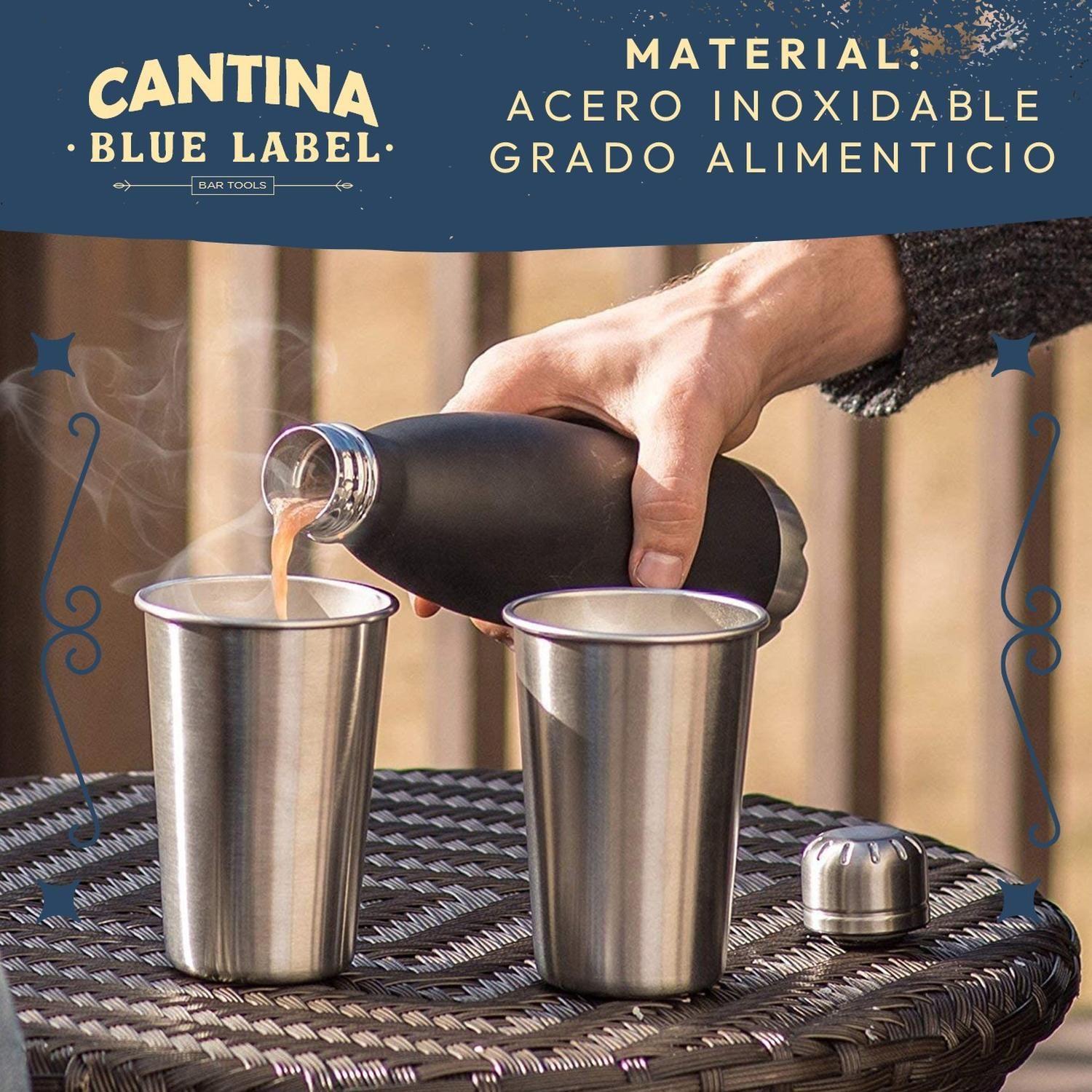 Vasos Acero Inoxidable Alta Calidad para Frio y Calor Set x4-3