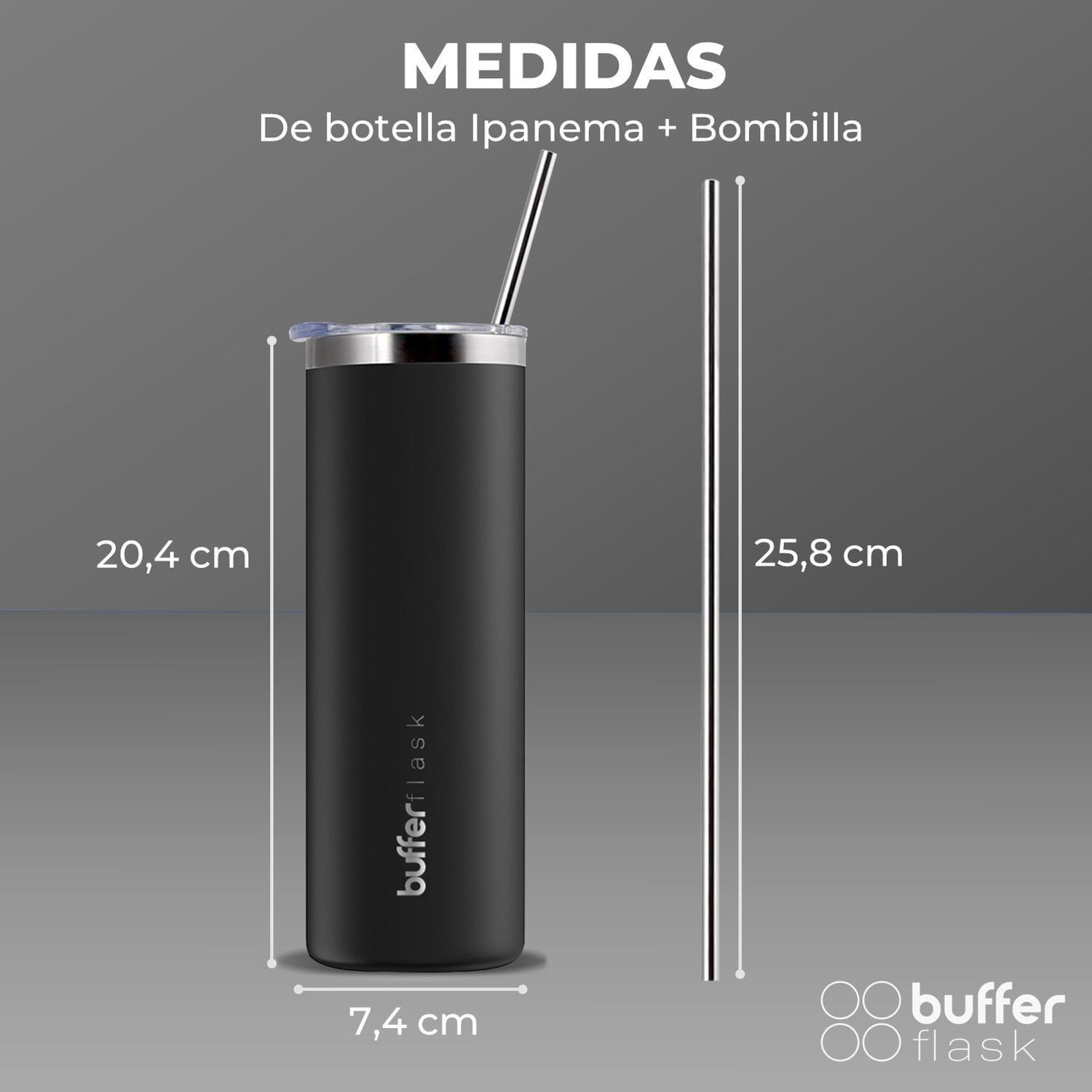 Vasos Termicos Set de 2 Buffer Acero Inoxidable Frío y Calor-5