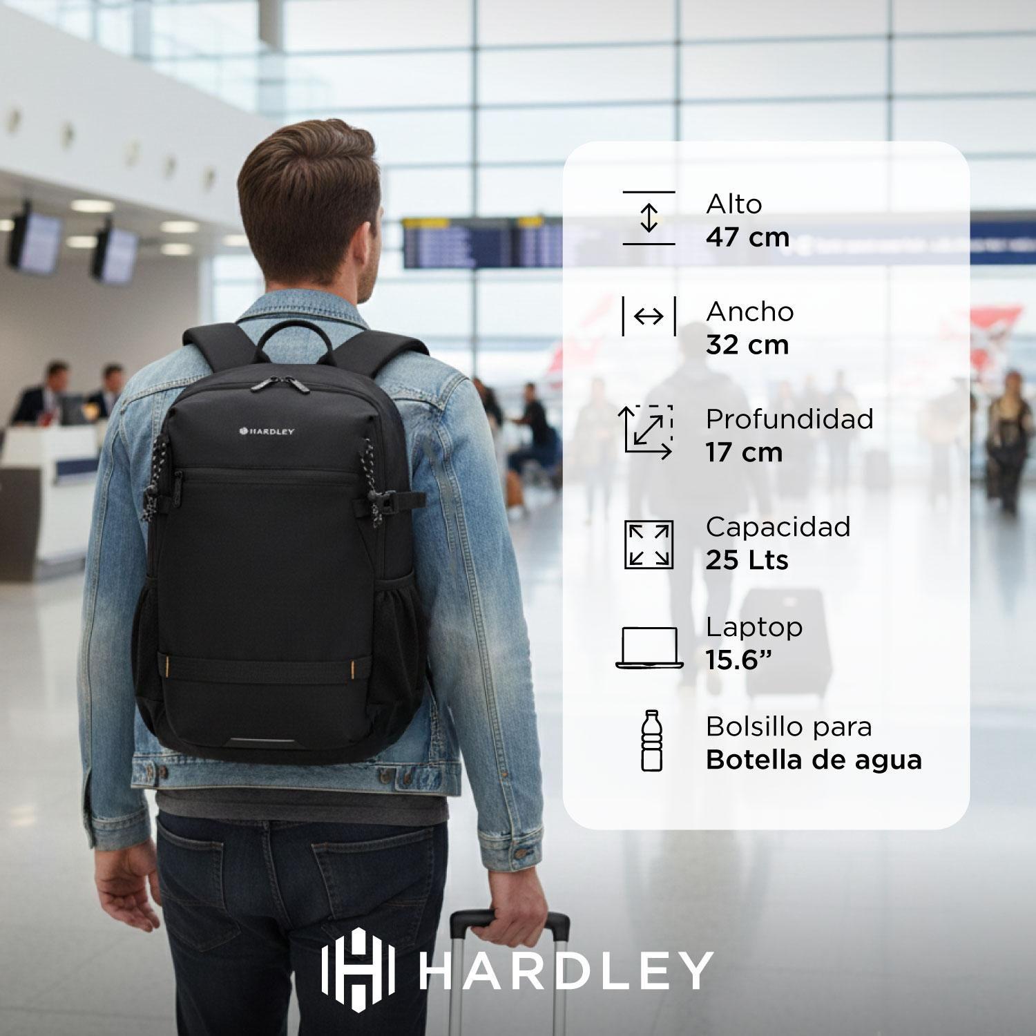 Mochila de Viaje Notebook Multiuso Hardley Impermeable 25 Lt-2