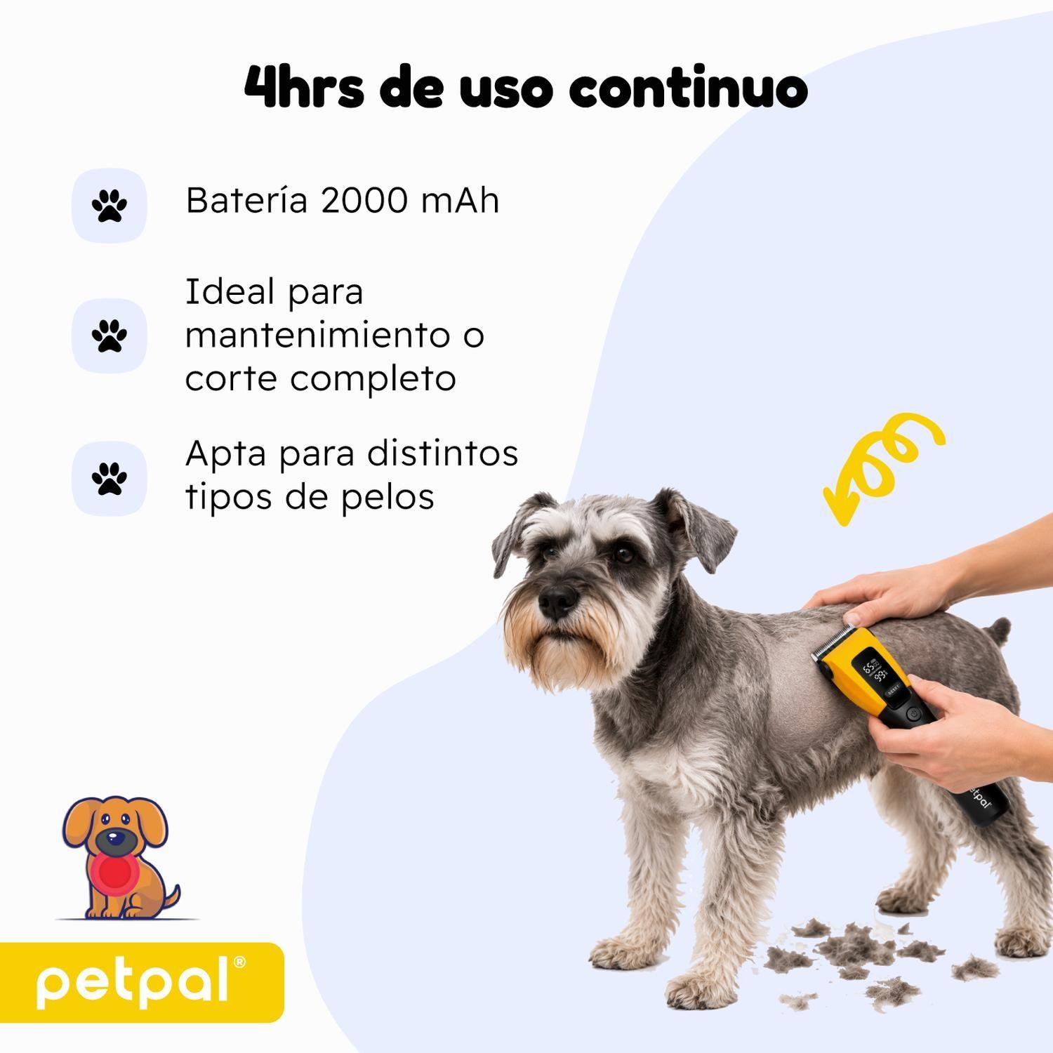 Máquina Cortar Pelo Perro Profesional Petpal Recortadora USB-3