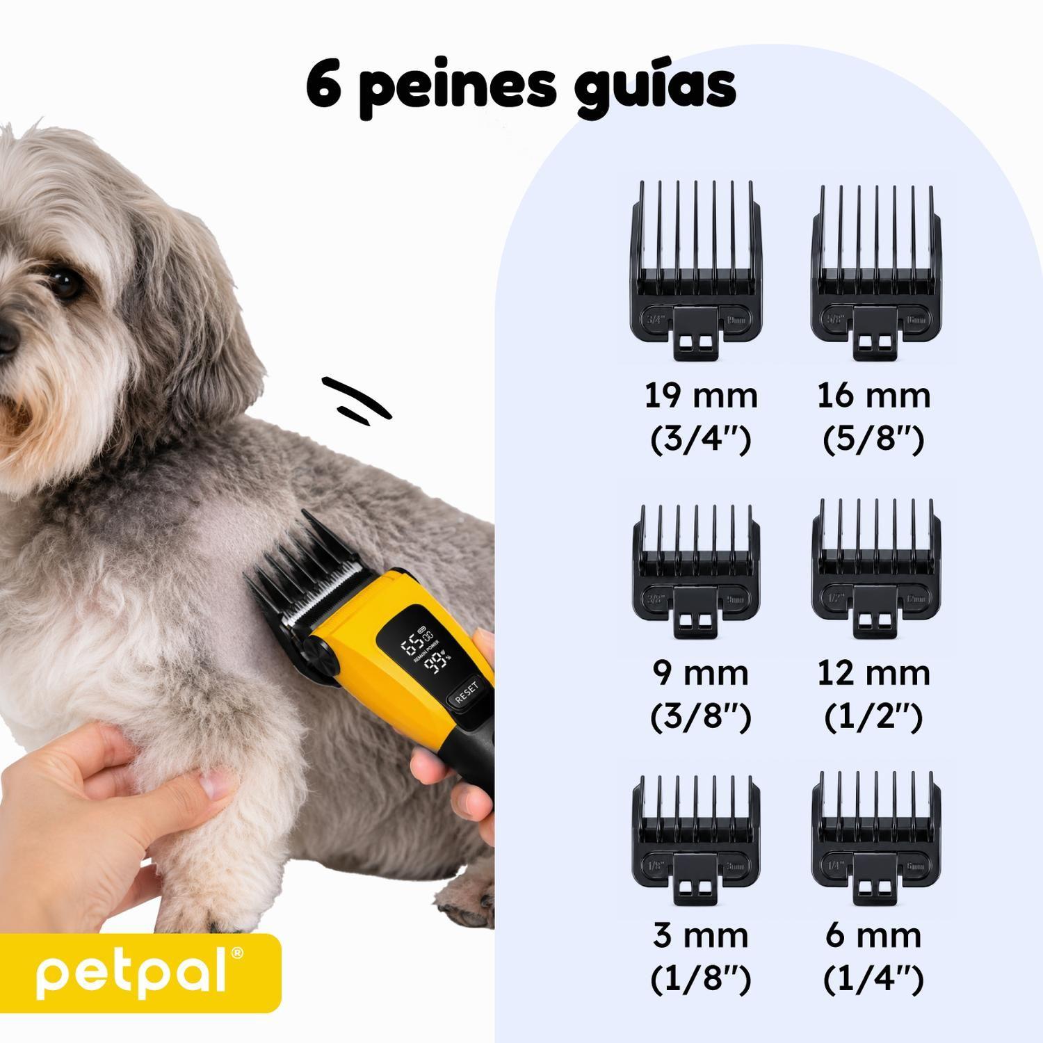 Máquina Cortar Pelo Perro Profesional Petpal Recortadora USB-4