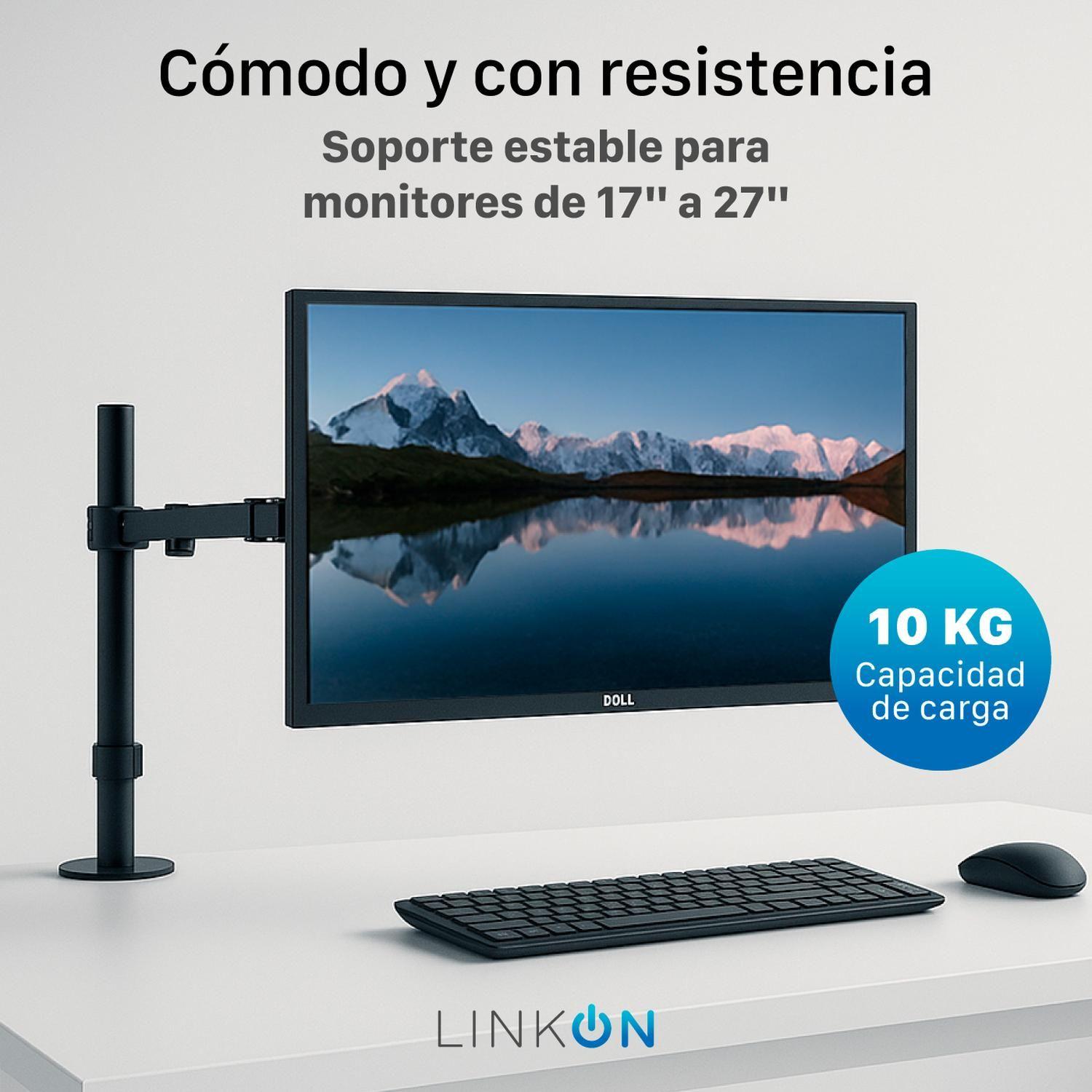Soporte Brazo Para Monitor Vertical De Escritorio Linkon-1