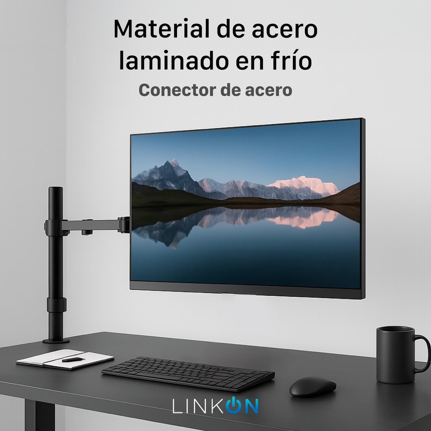 Soporte Brazo Para Monitor Vertical De Escritorio Linkon-5