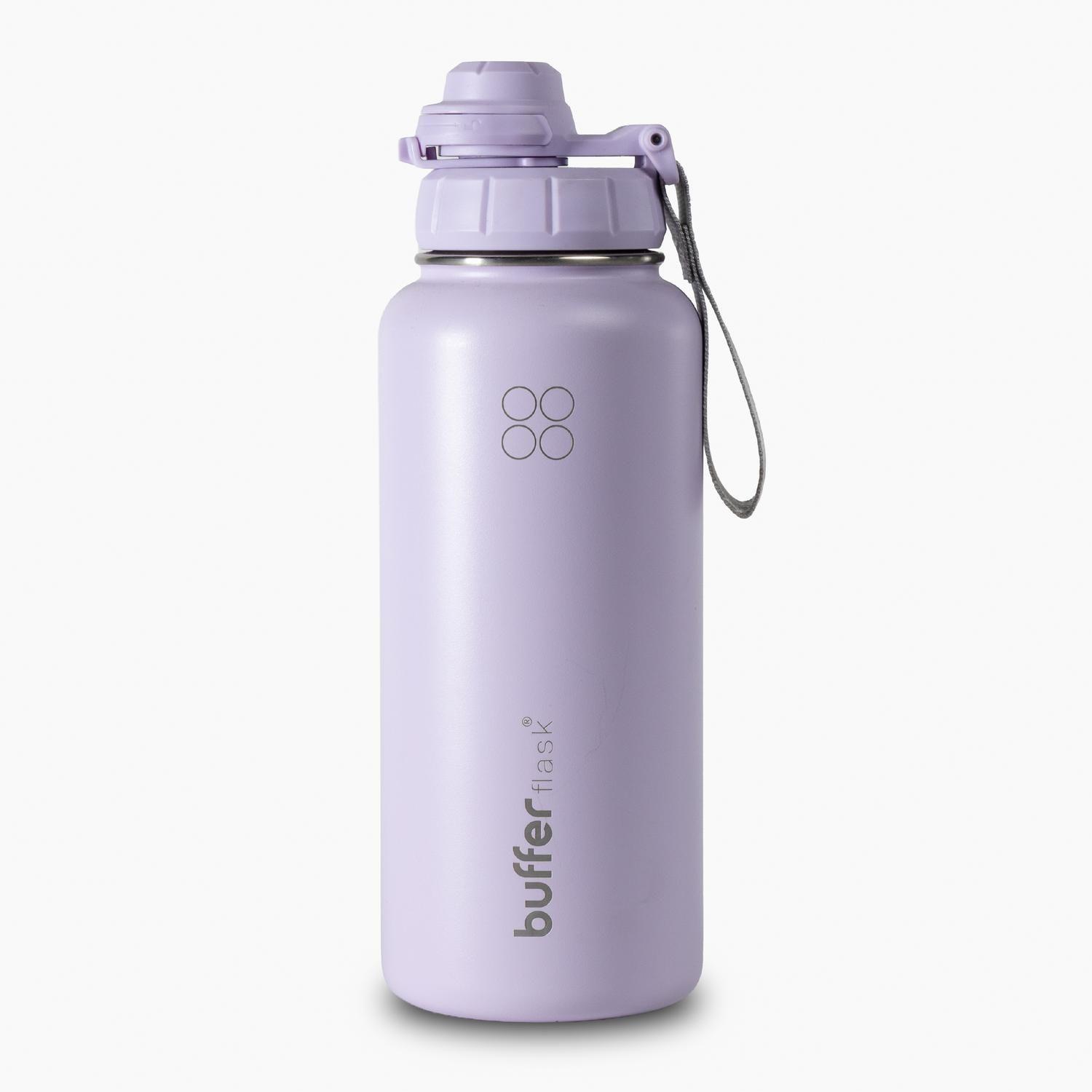 Botella Termica de Agua Acero Inox Buffer + Tapas 1L-0
