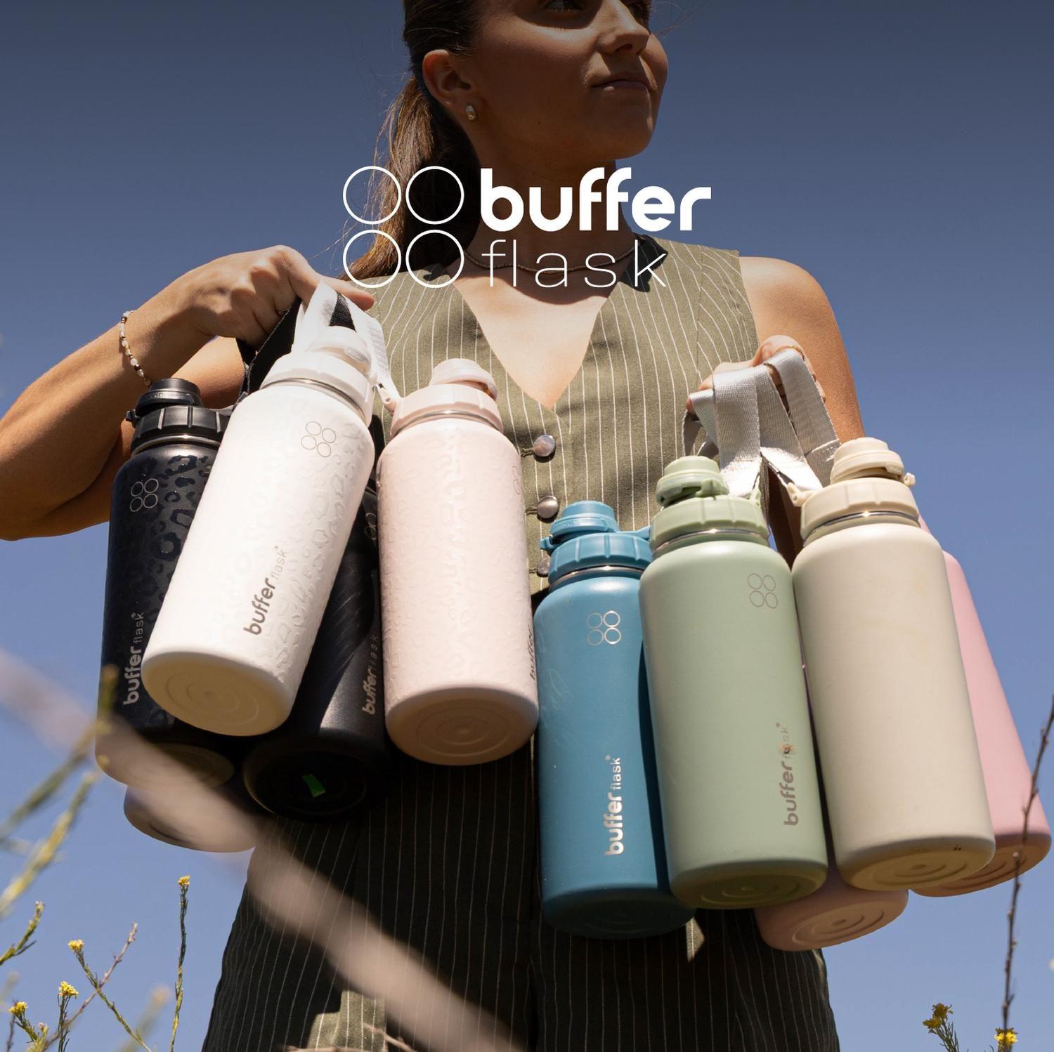 Botella Termica de Agua Acero Inox Buffer + Tapas 1L-7