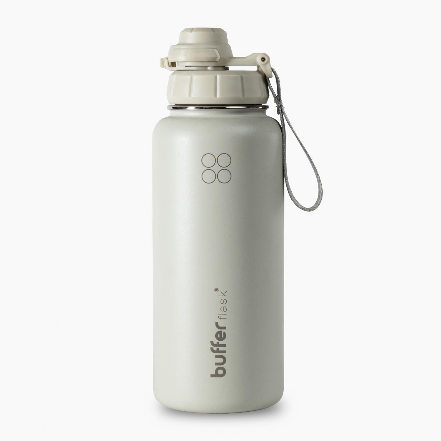 Botella Termica de Agua Acero Inox Buffer + Tapas 1L-0