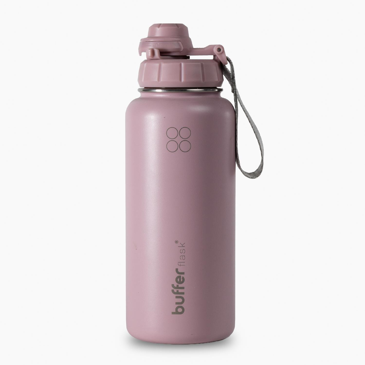 Botella Termica de Agua Acero Inox Buffer + Tapas 1L-0