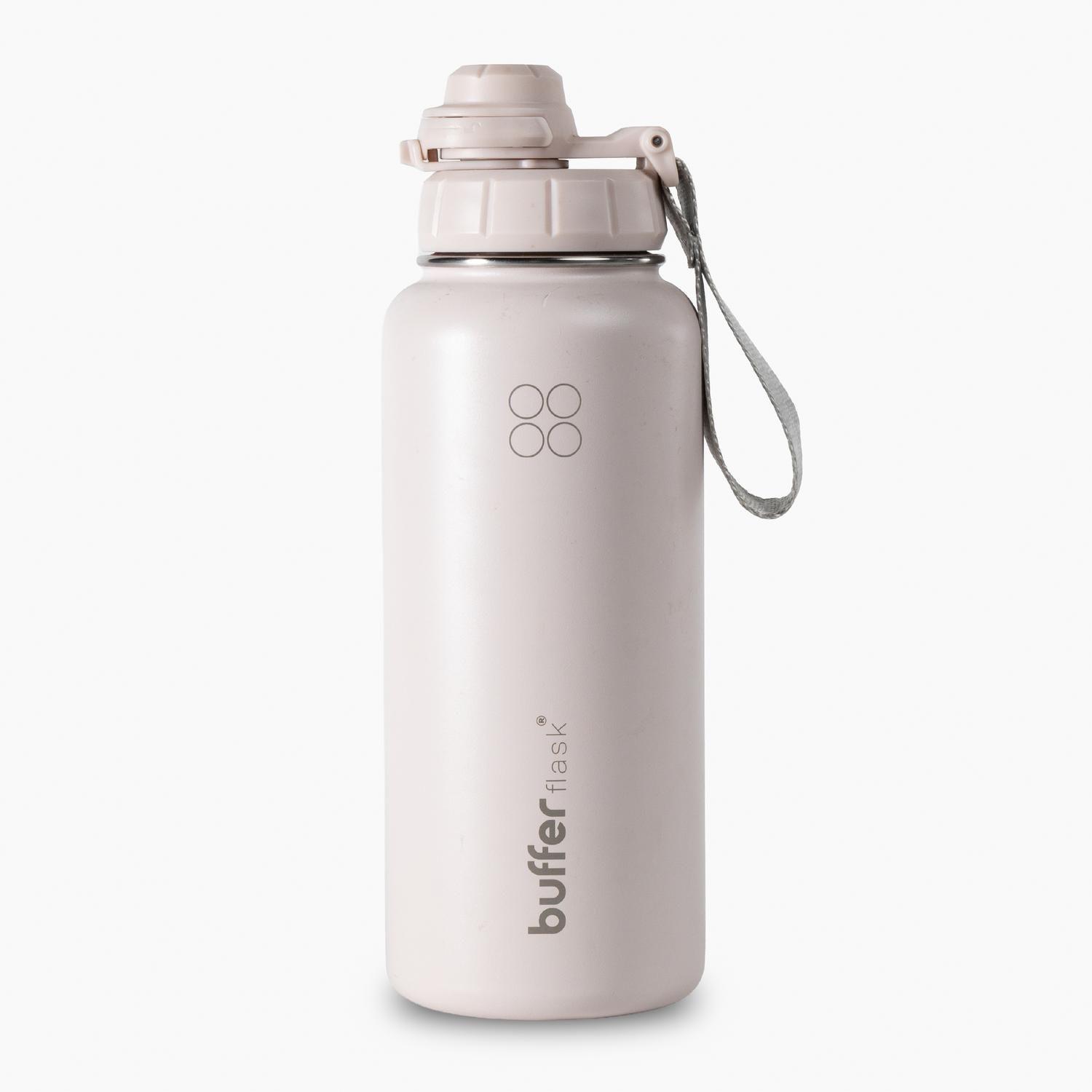 Botella Termica de Agua Acero Inox Buffer + Tapas 1L-0