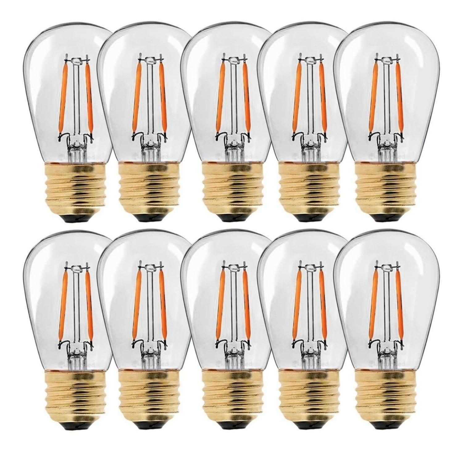 Ampolletas Led Set x10 Vintage Calida E27 Maxwell Guirnalda-0