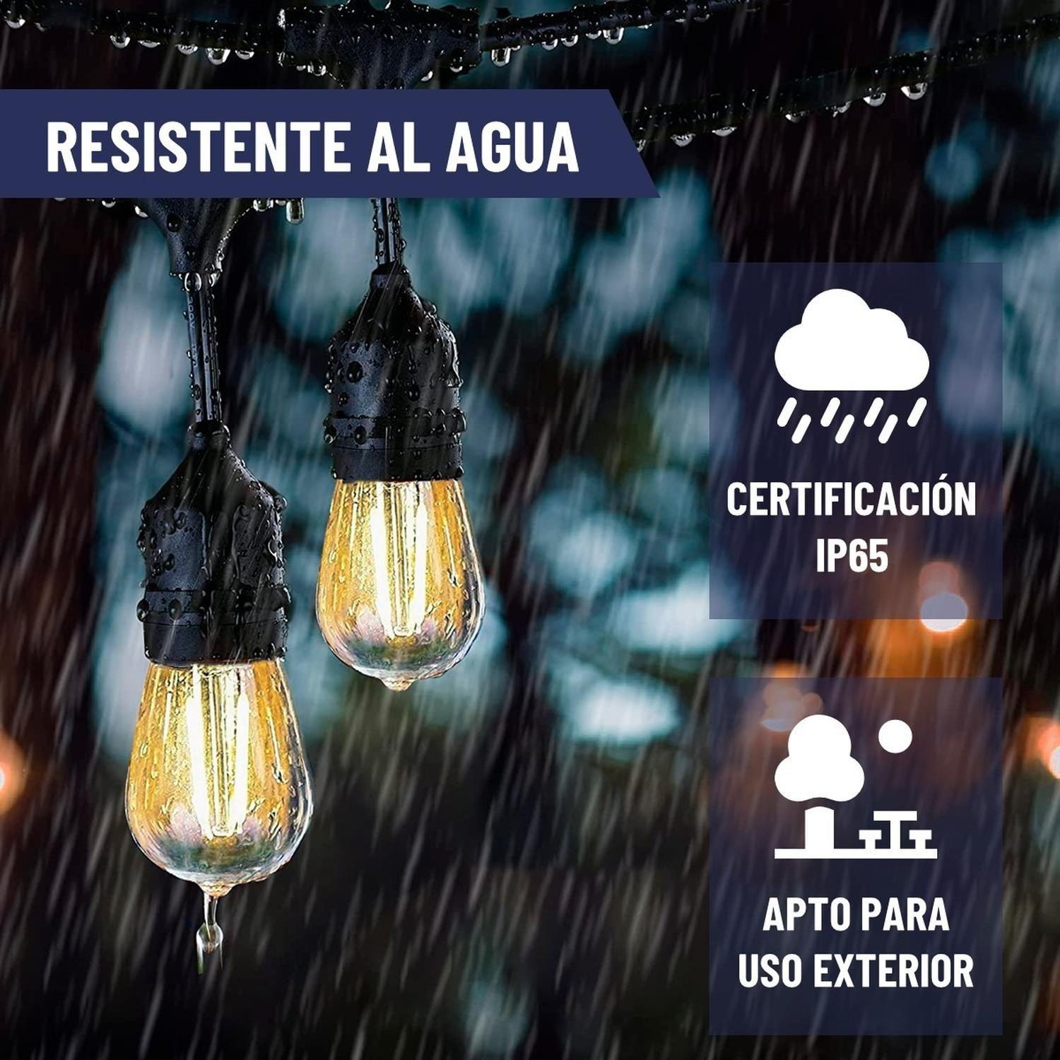 Ampolletas Led Set x10 Vintage Calida E27 Maxwell Guirnalda-3