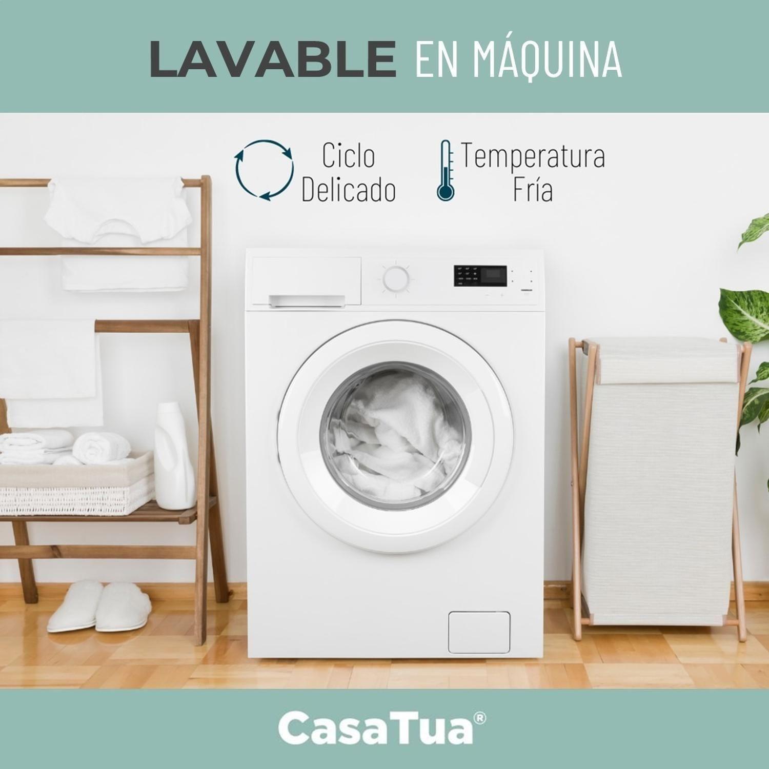 Cubre Colchon Protector Impermeable Elasticos blanco-6