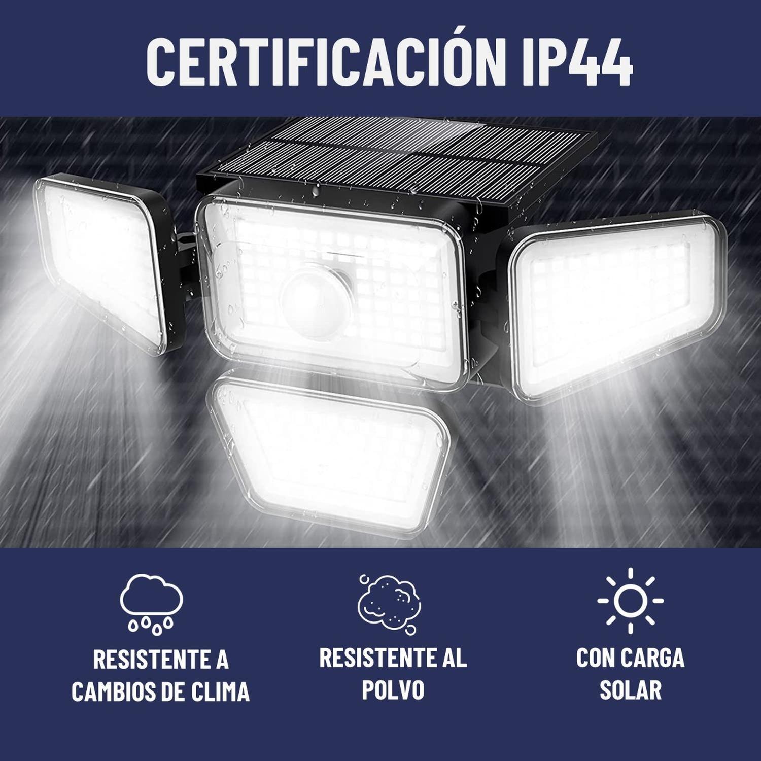 Foco Led Solar Exterior Maxwell Sensor Control Luz Fría-3