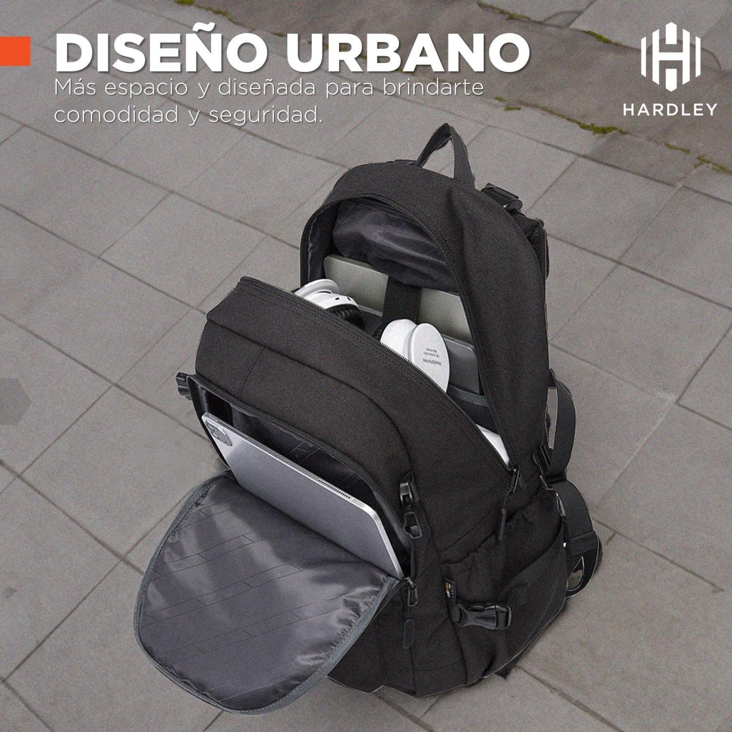 Mochila Notebook Antirrobo Impermeable Hardley Urbana-2