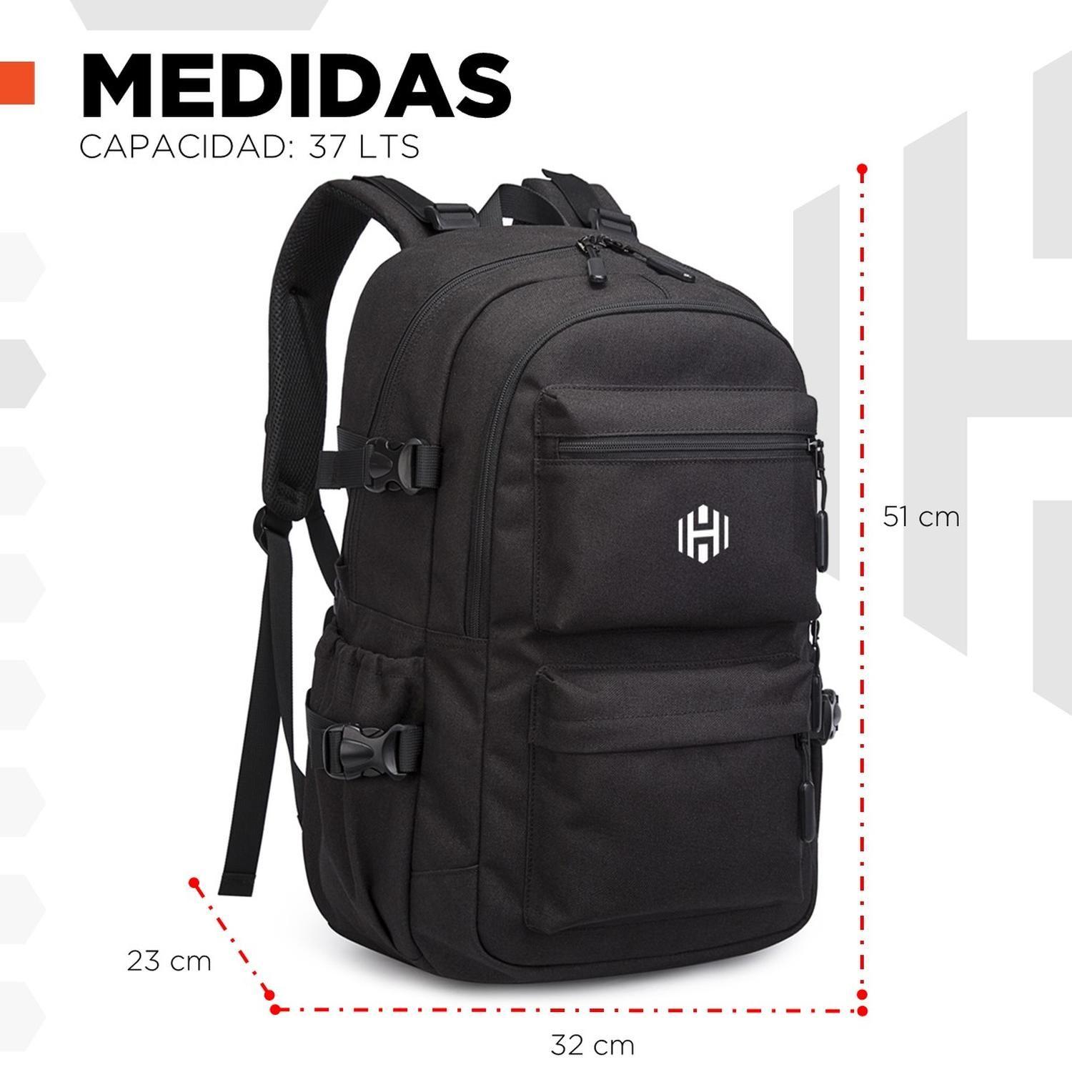 Mochila Notebook Antirrobo Impermeable Hardley Urbana-7