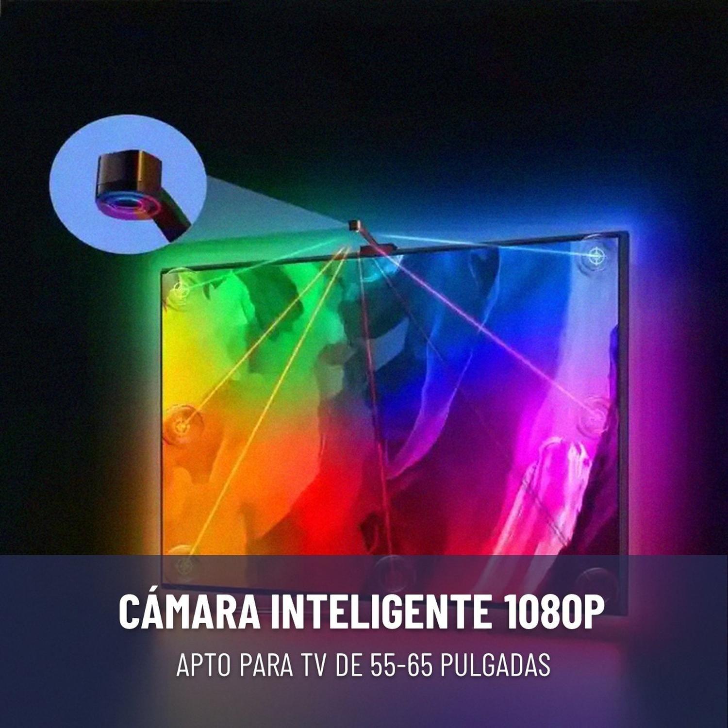 Tira Cinta Luces Led RGB Para TV Bluetooth Maxwell + Camara-3