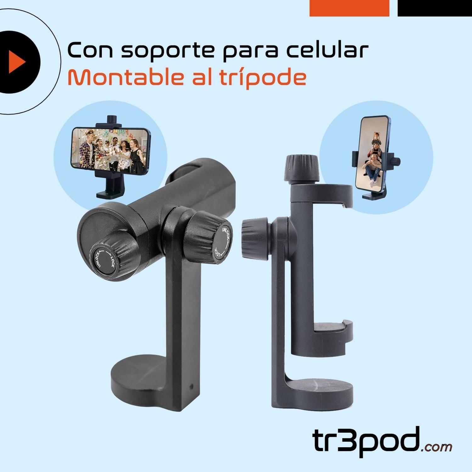 Tripode Celular Camara 360 Tr3pod Aluminio Plegable +Control-2