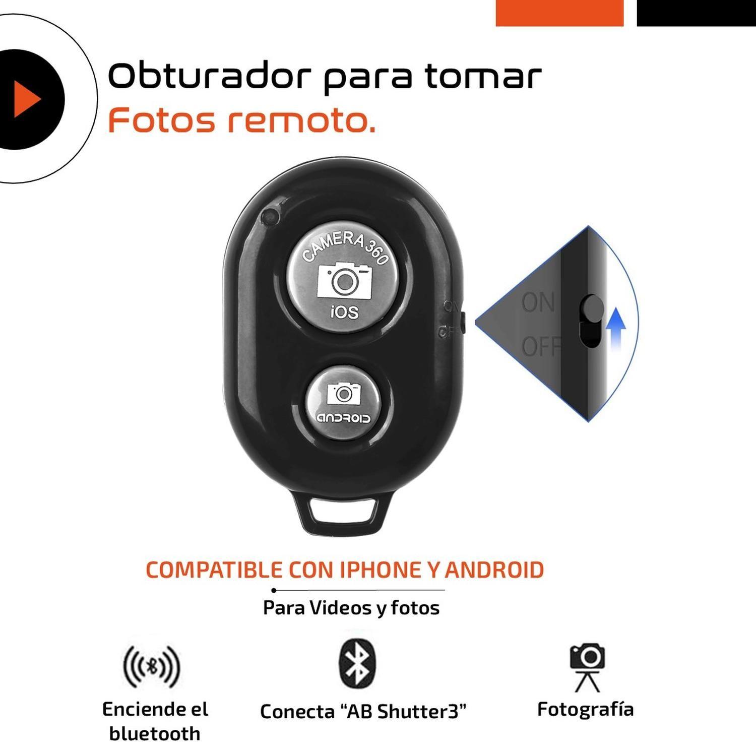 Tripode Celular Camara 360 Tr3pod Aluminio Plegable +Control-3