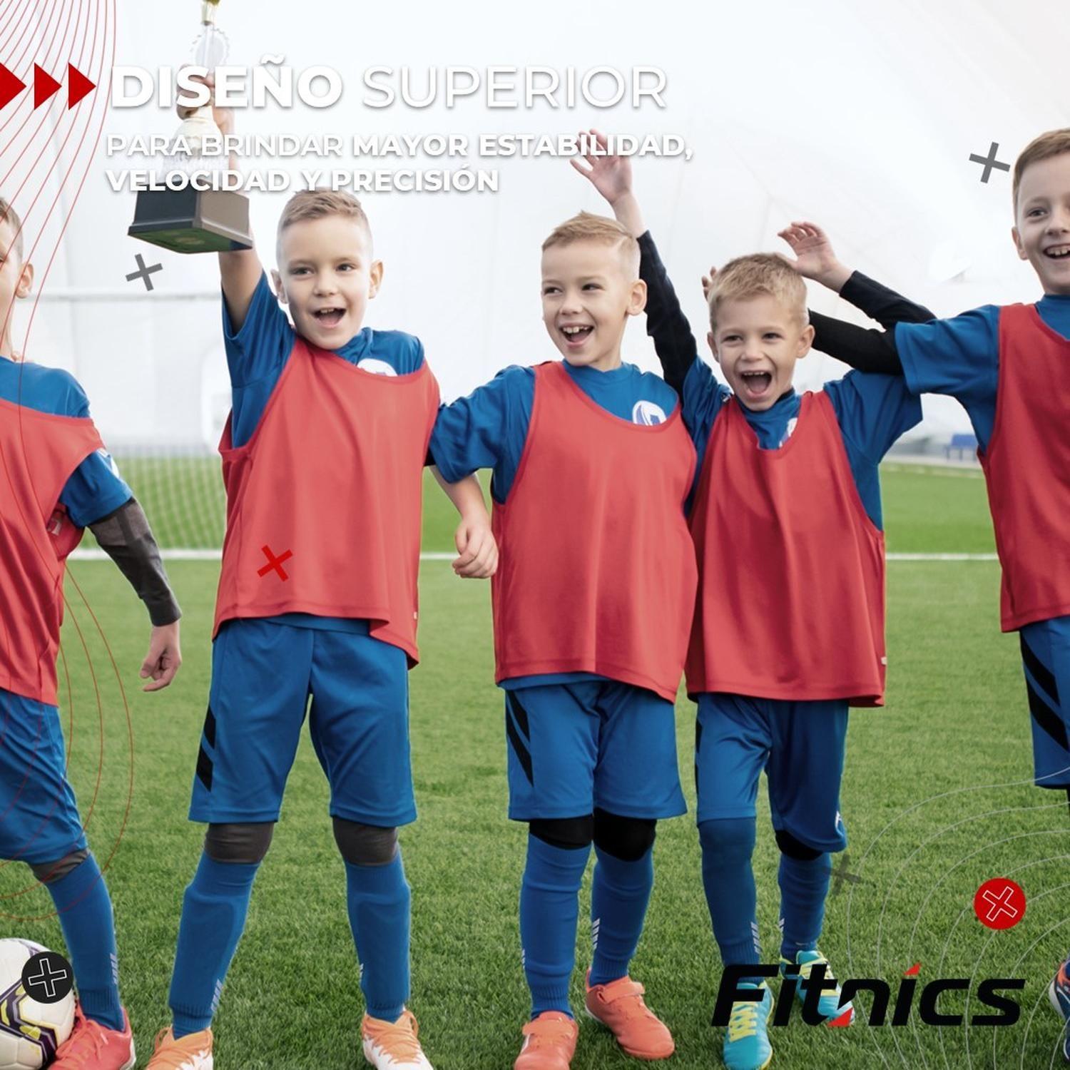 Medias Futbol Niños Antideslizantes Set 2 + Pantorrillera Talla Única azul-2