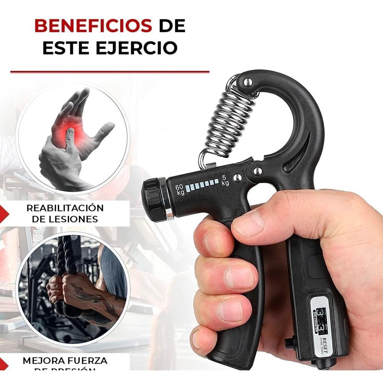Hand Grip Ejercitador De Manos Ajustable 5 a 60 Kg-4