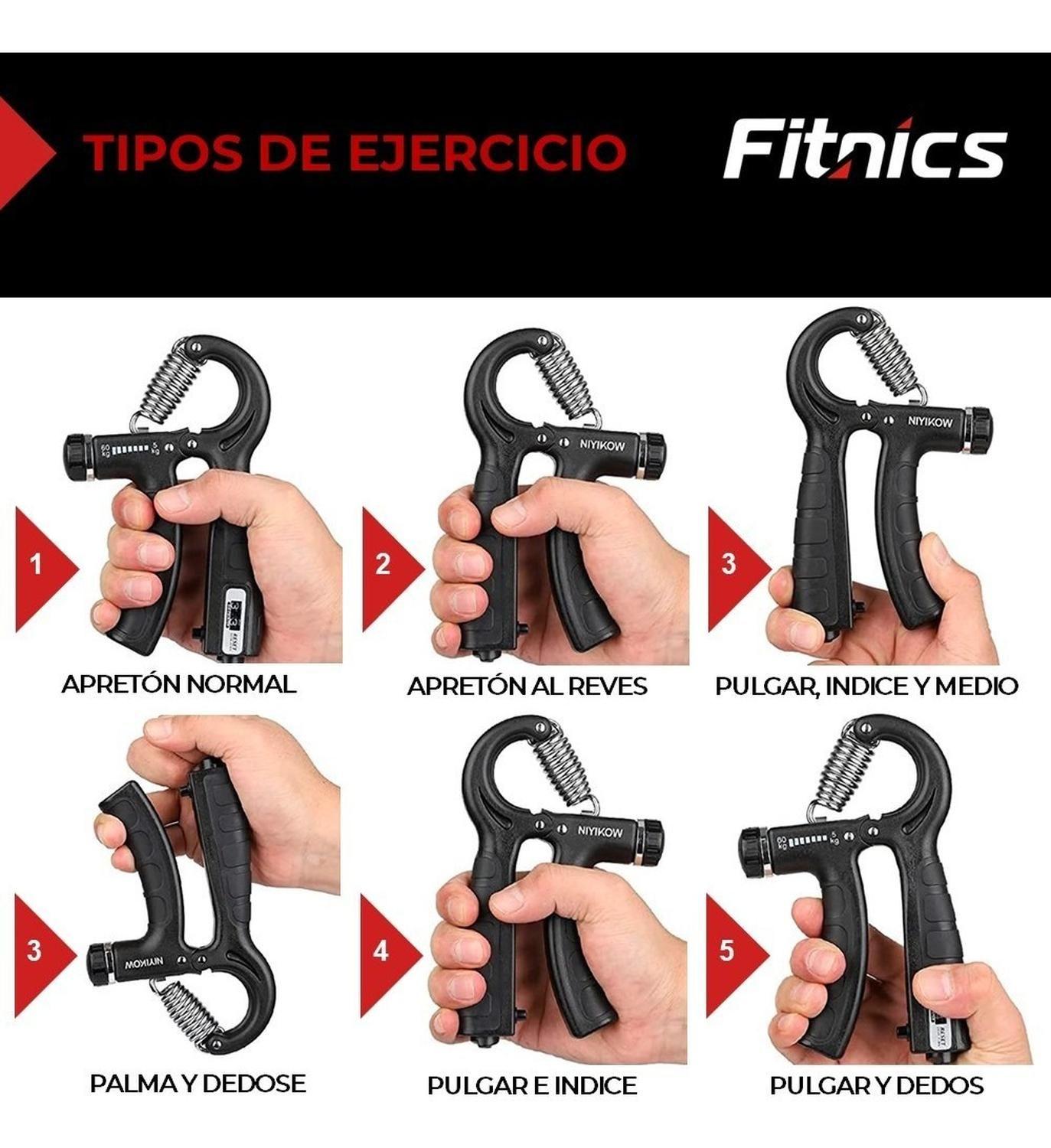 Hand Grip Ejercitador De Manos Ajustable 5 a 60 Kg-6