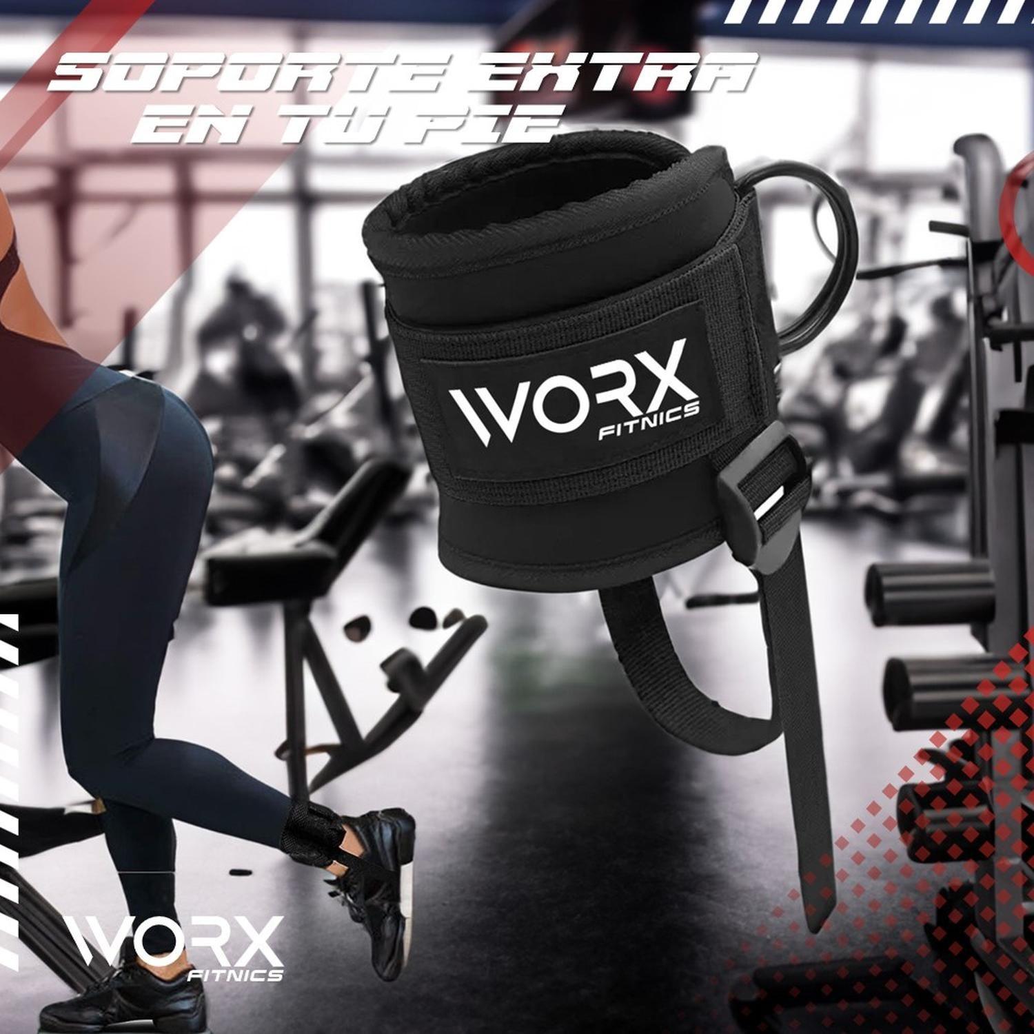 Tobillera Para Polea Correa Worx Gym Gimnasio Gluteos-5