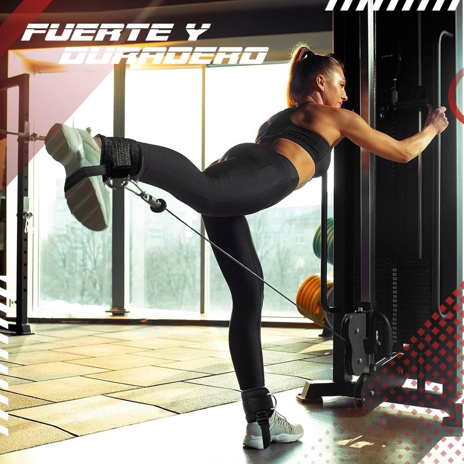 Tobillera Para Polea Correa Worx Gym Gimnasio Gluteos-6