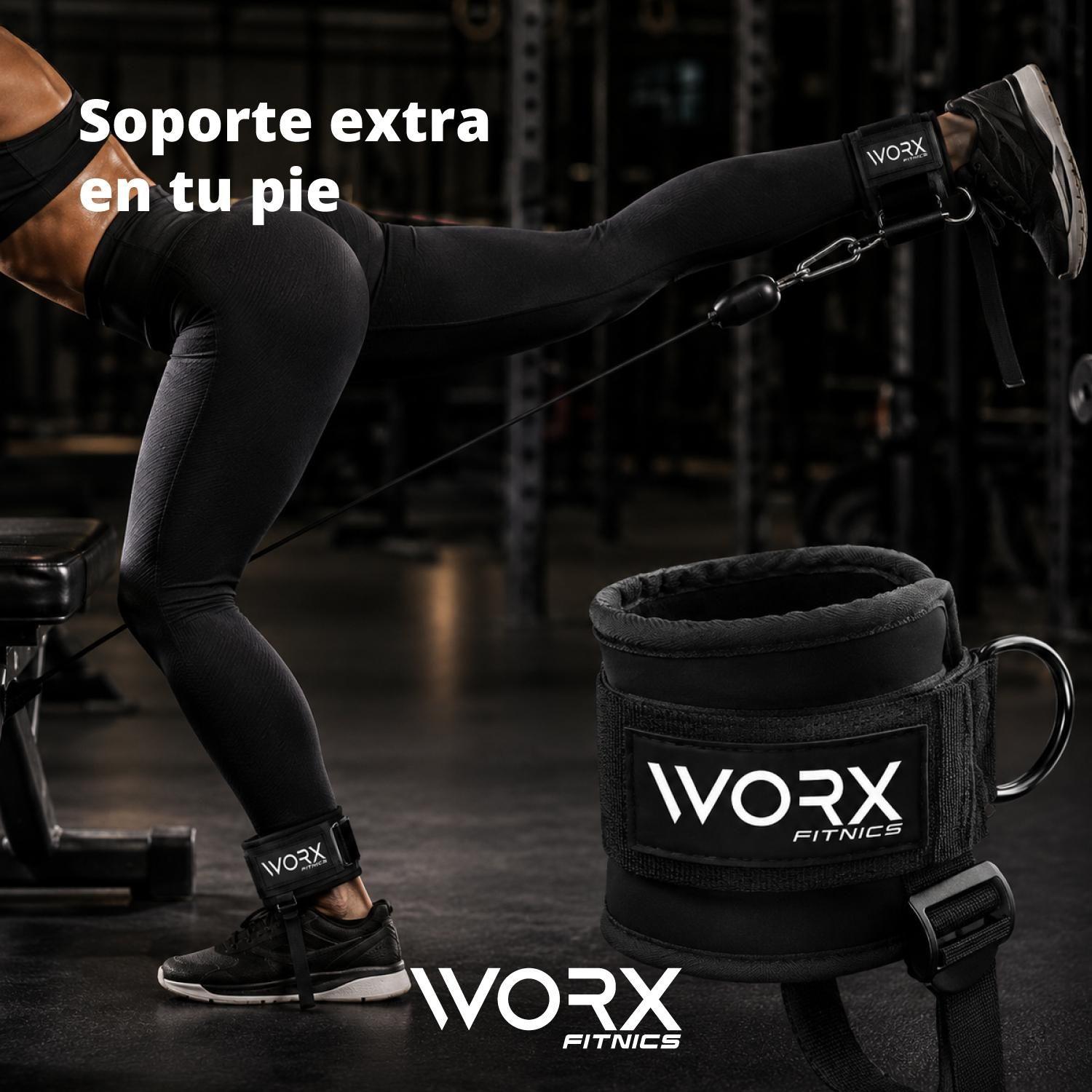 Tobillera Para Polea Correa Worx Gym Gimnasio Gluteos-4