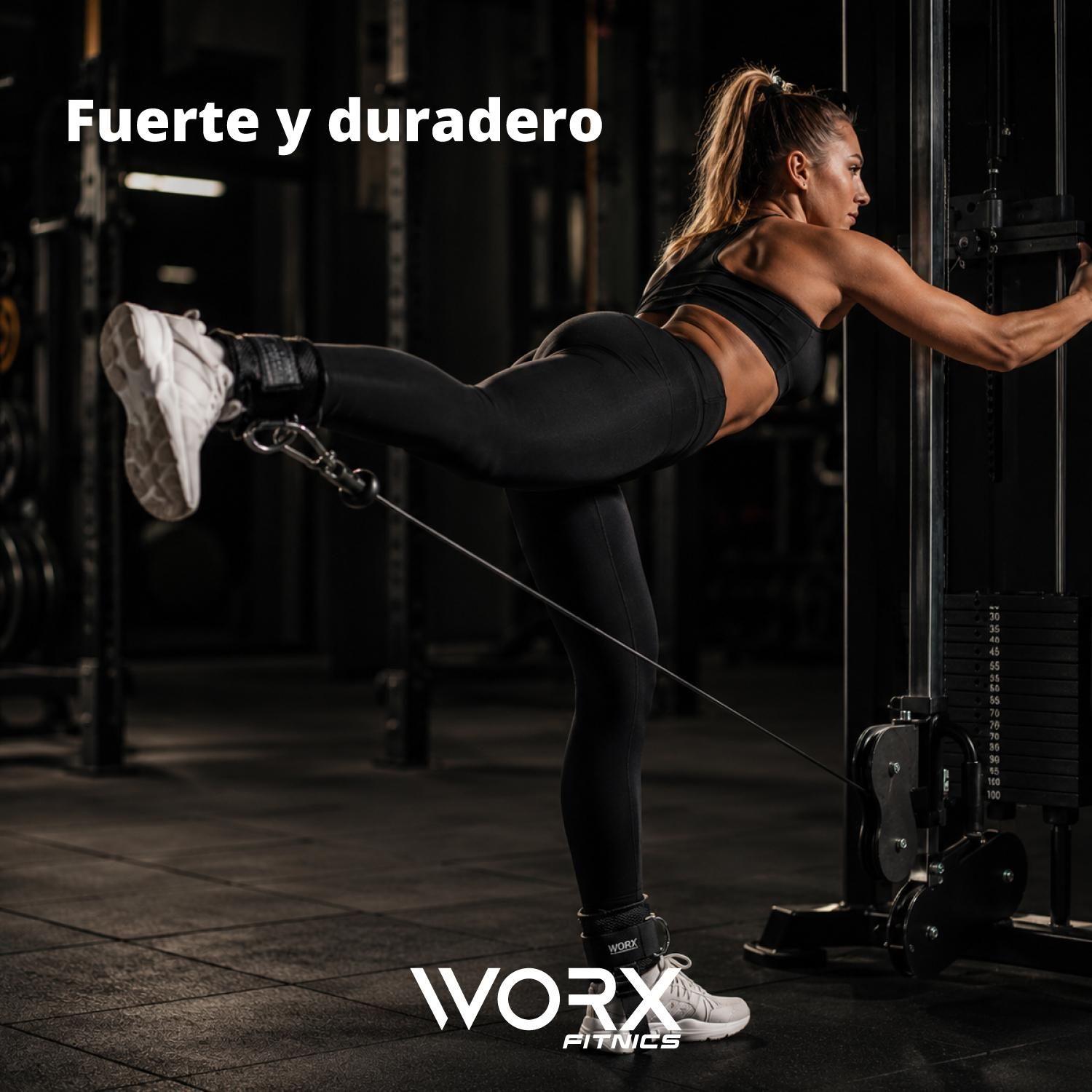Tobillera Para Polea Correa Worx Gym Gimnasio Gluteos-5