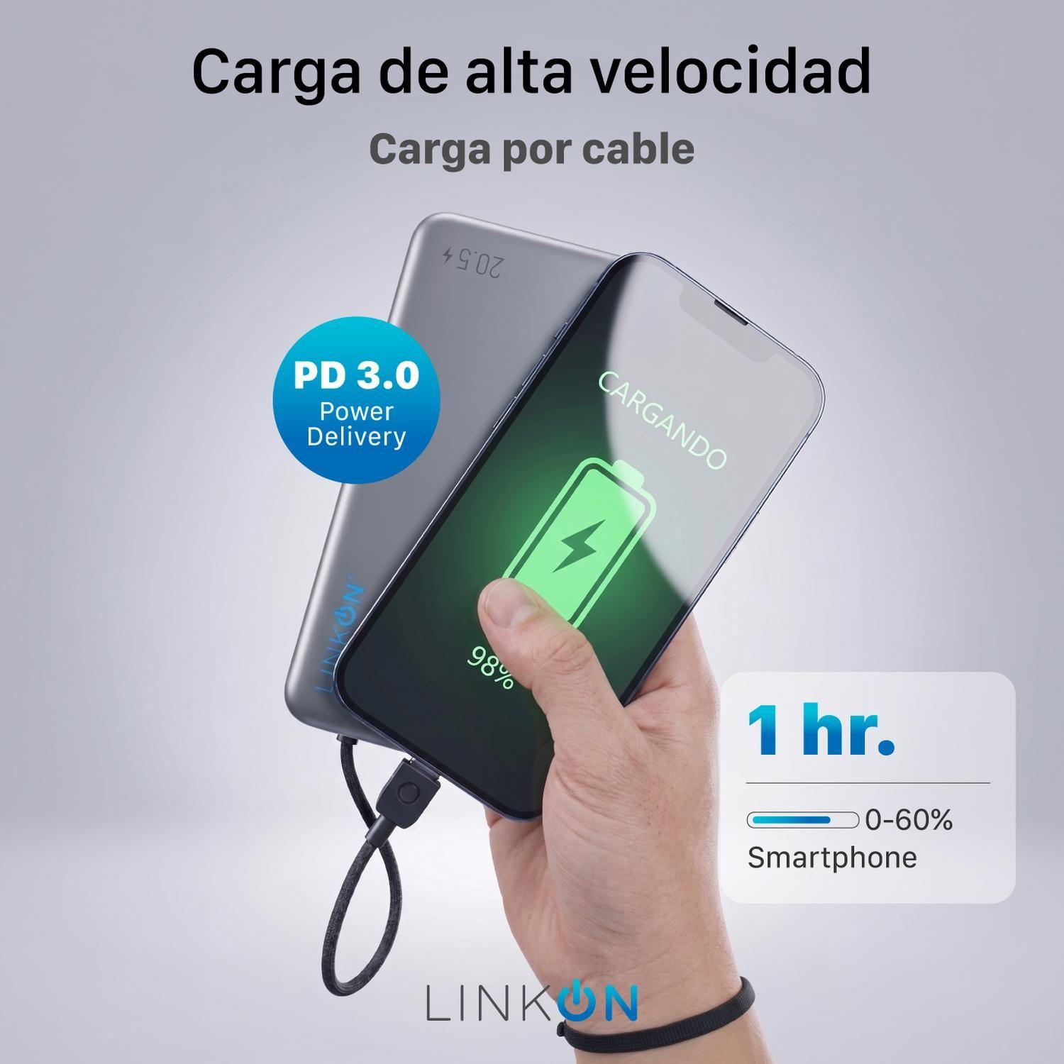 Power Bank Bateria Externa 20000Mah Cargador Portatil Linkon-4
