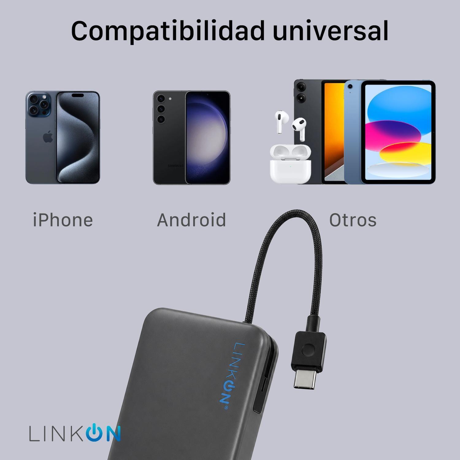 Power Bank Bateria Externa 20000Mah Cargador Portatil Linkon-5