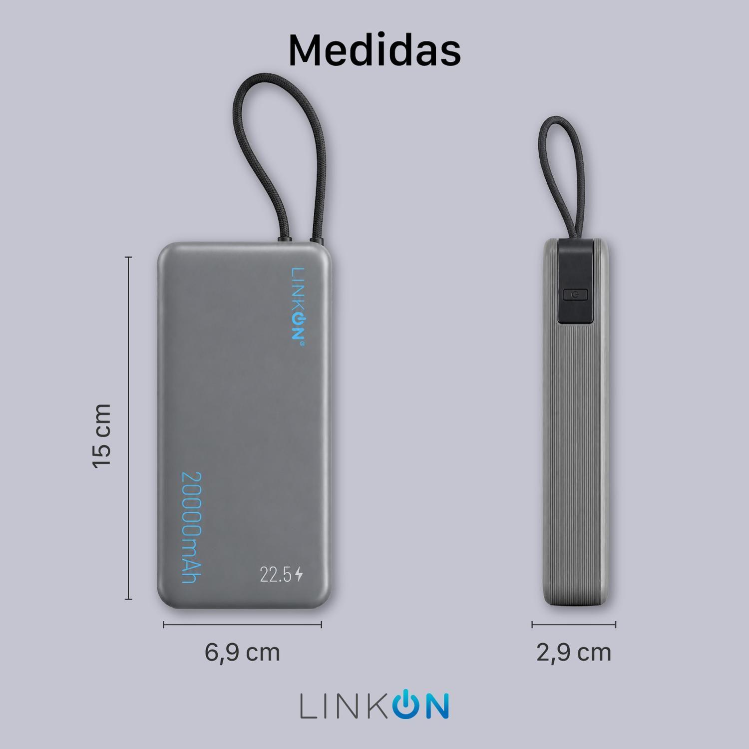 Power Bank Bateria Externa 20000Mah Cargador Portatil Linkon-8