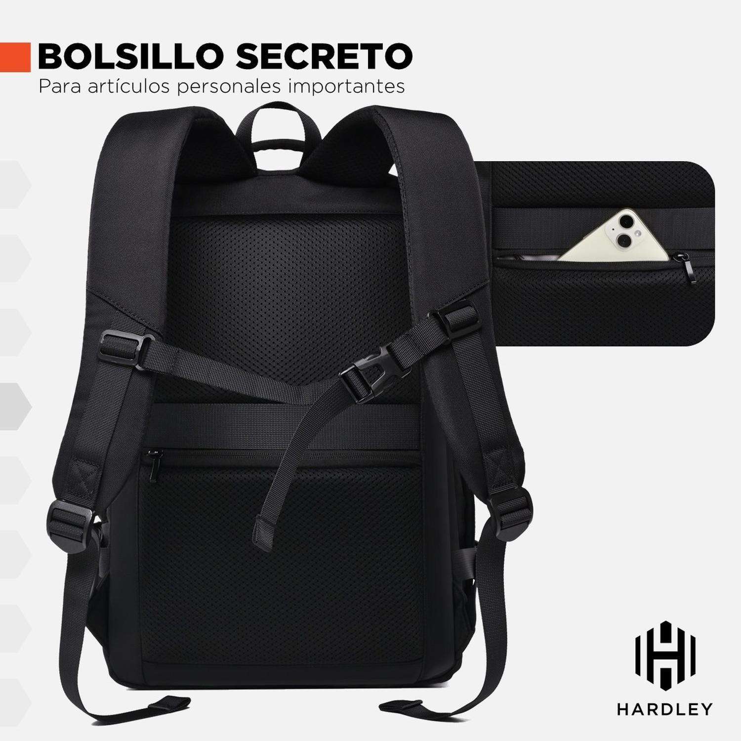 Mochila para Notebook y Viaje Hardley Impermeable Antirrobo-5