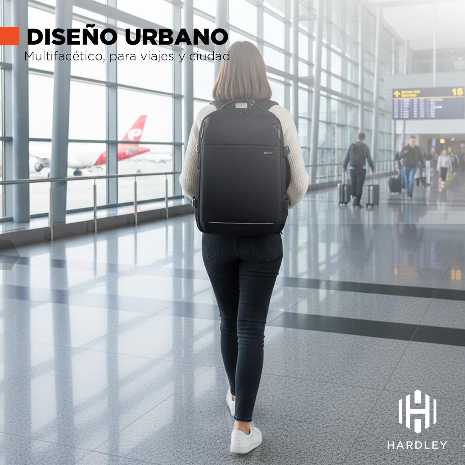 Mochila para Notebook y Viaje Hardley Impermeable Antirrobo-7