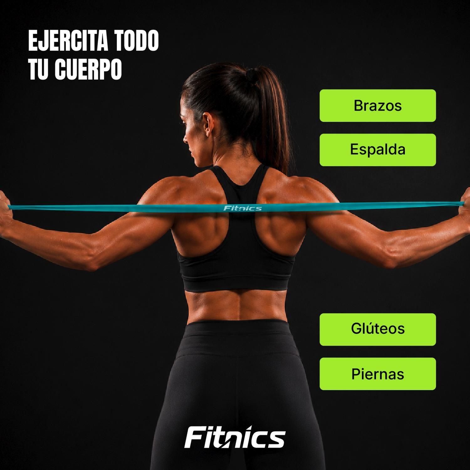 Bandas Elasticas Resistencia Fitnics Set + Toalla Microfibra-2