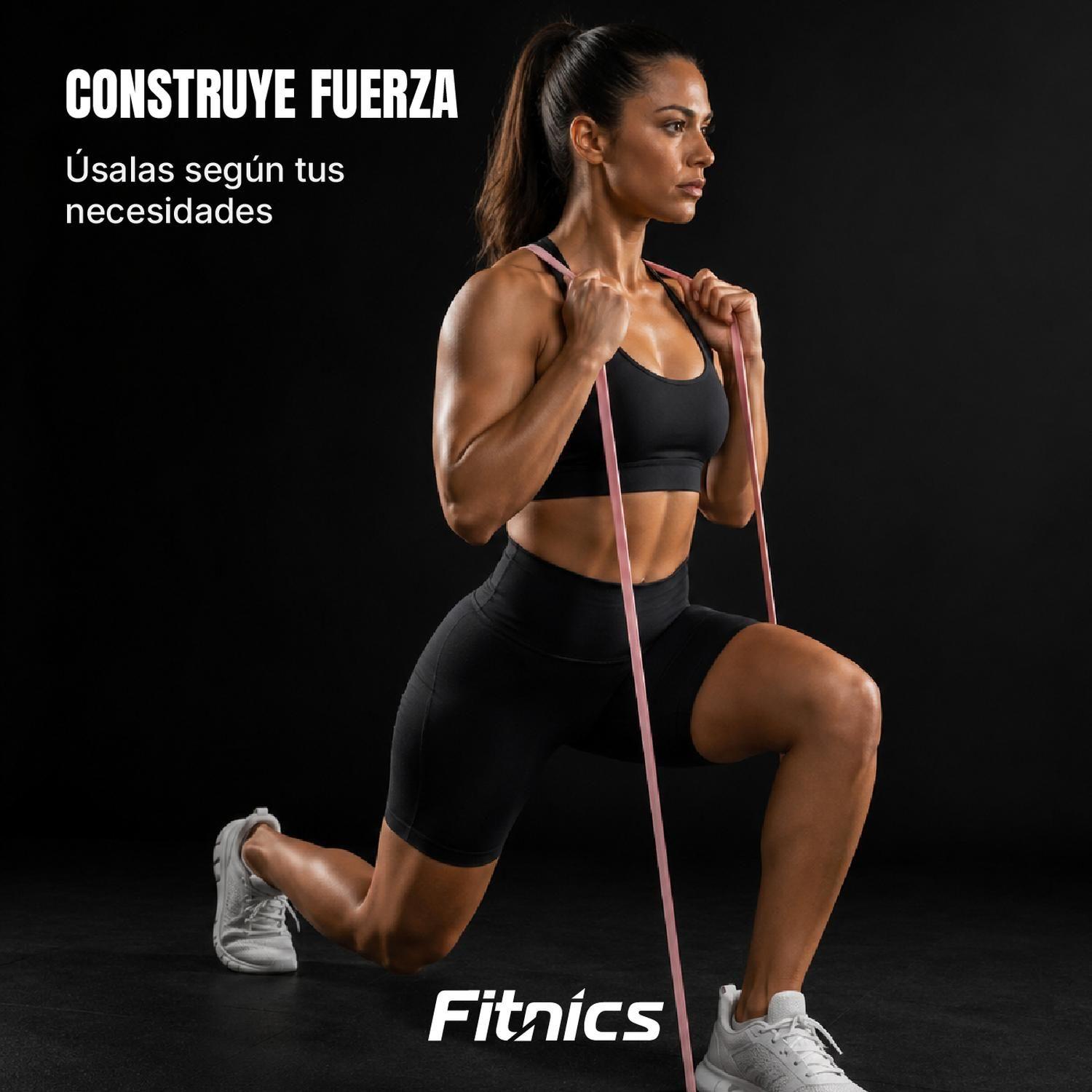 Bandas Elasticas Resistencia Fitnics Set + Toalla Microfibra-3