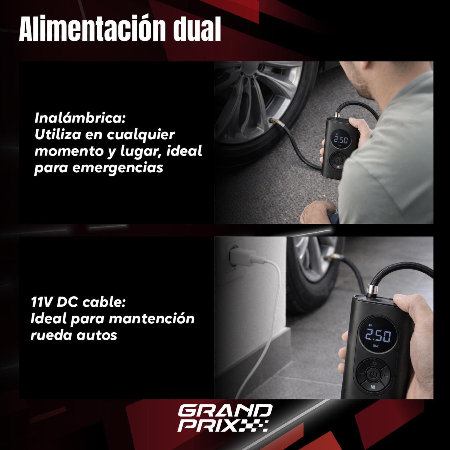 Compresor De Aire Portatil Grand Prix Inflador Neumaticos-6