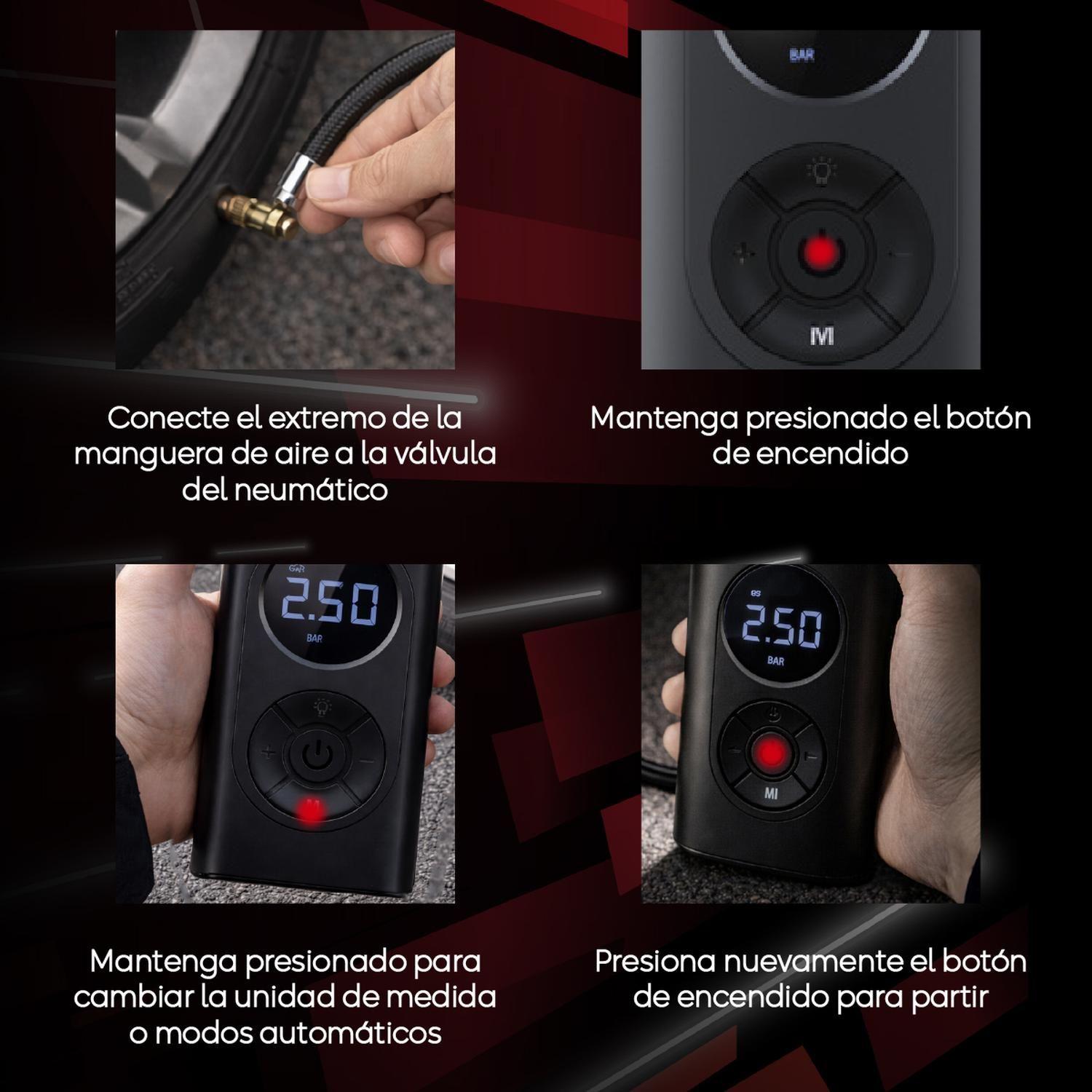 Compresor De Aire Portatil Grand Prix Inflador Neumaticos-8