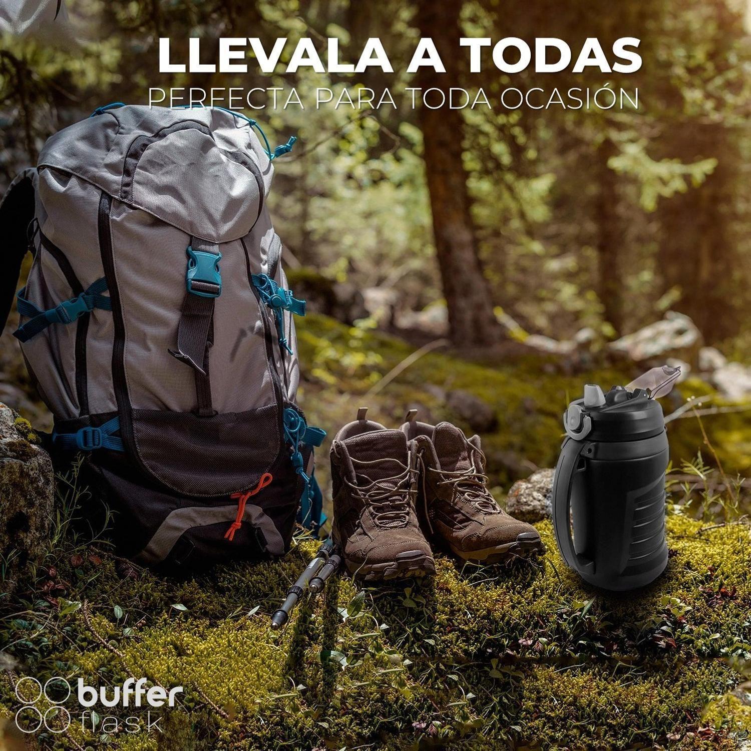 Termo Botella Buffer 2 Lt Agua Outdoor Hermetico Doble Pared-5