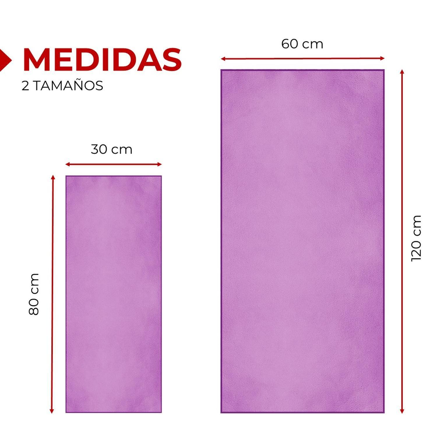 Toalla De Microfibra Set X2 Fitnics 120x60 + 80x30 + Estuche-6